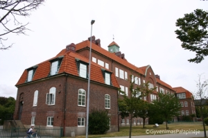 Raudonų plytų pastatai Ystad